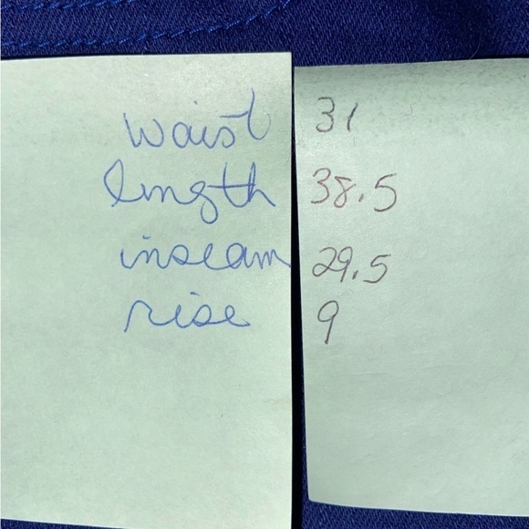 Kenneth Cole designer jeans in vibrant blue size 30 P. Like new. Very classy. - Picture 3 of 8